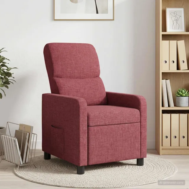 vidaXL Relaxfauteuil Wijnrood Polyester