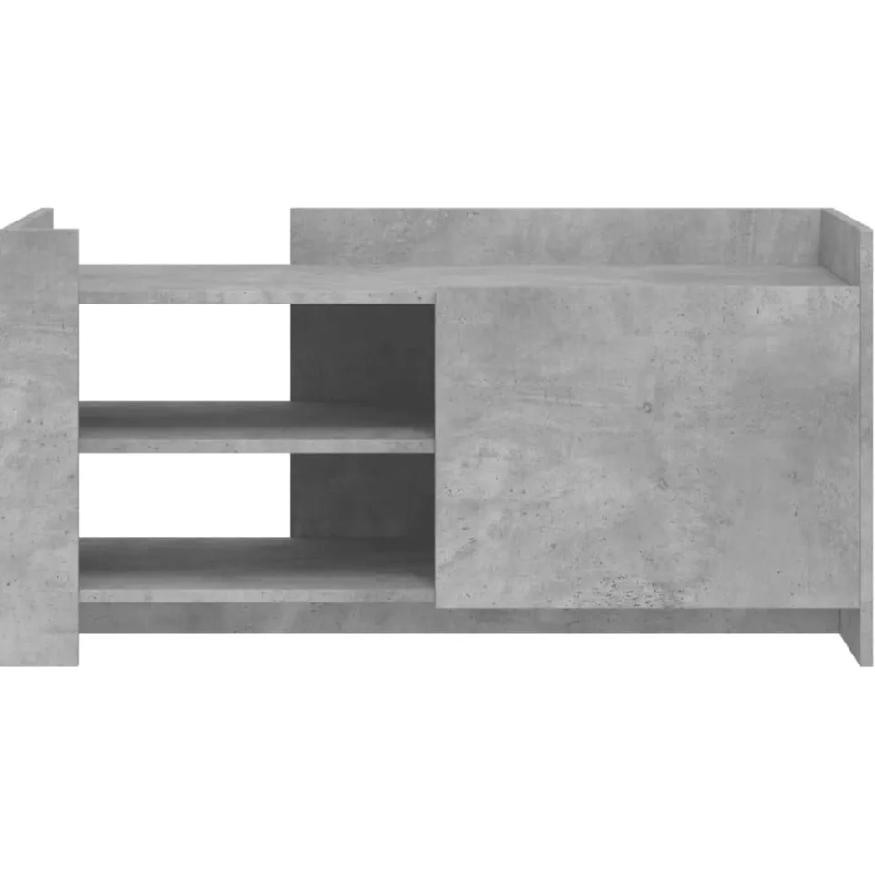 vidaXL Salontafel 100x50x50 cm bewerkt hout betongrijs