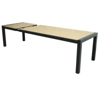 Tuintafel Ugo - Aluminium En Polywood - 95 X 275 X 76 Cm - Uitschuifbaar, foto 3
