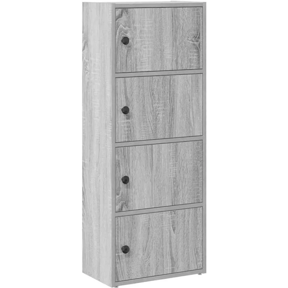vidaXL Boekenkast 40x24x102 cm bewerkt hout grijs sonoma eikenkleurig, foto 3