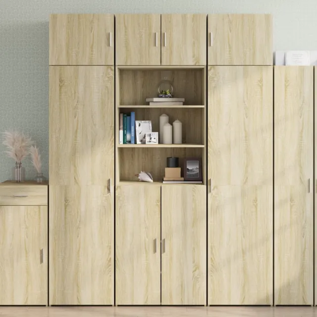 vidaXL Hoge kast 70x42,5x185 cm bewerkt hout sonoma eikenkleurig, foto 2