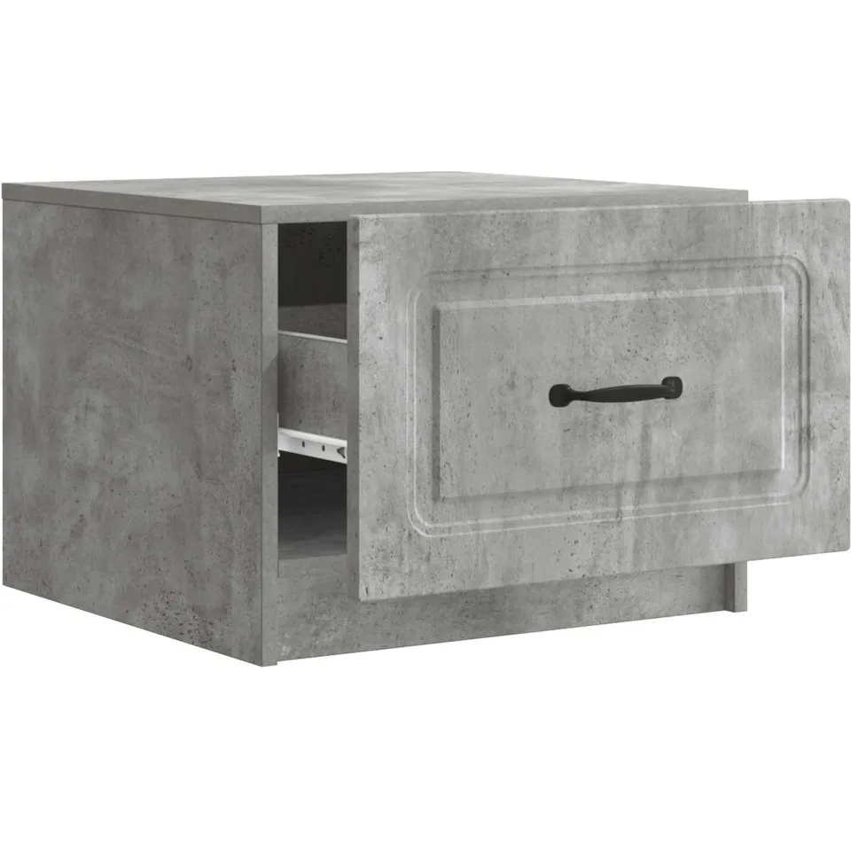 vidaXL Salontafel Betongrijs 49 x 50 x 37 cm Bewerkt hout grijs, foto 4