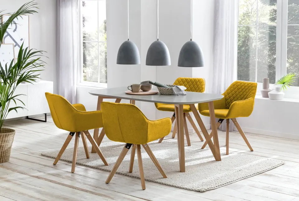 eettafel Nikolaj grijs, foto 3