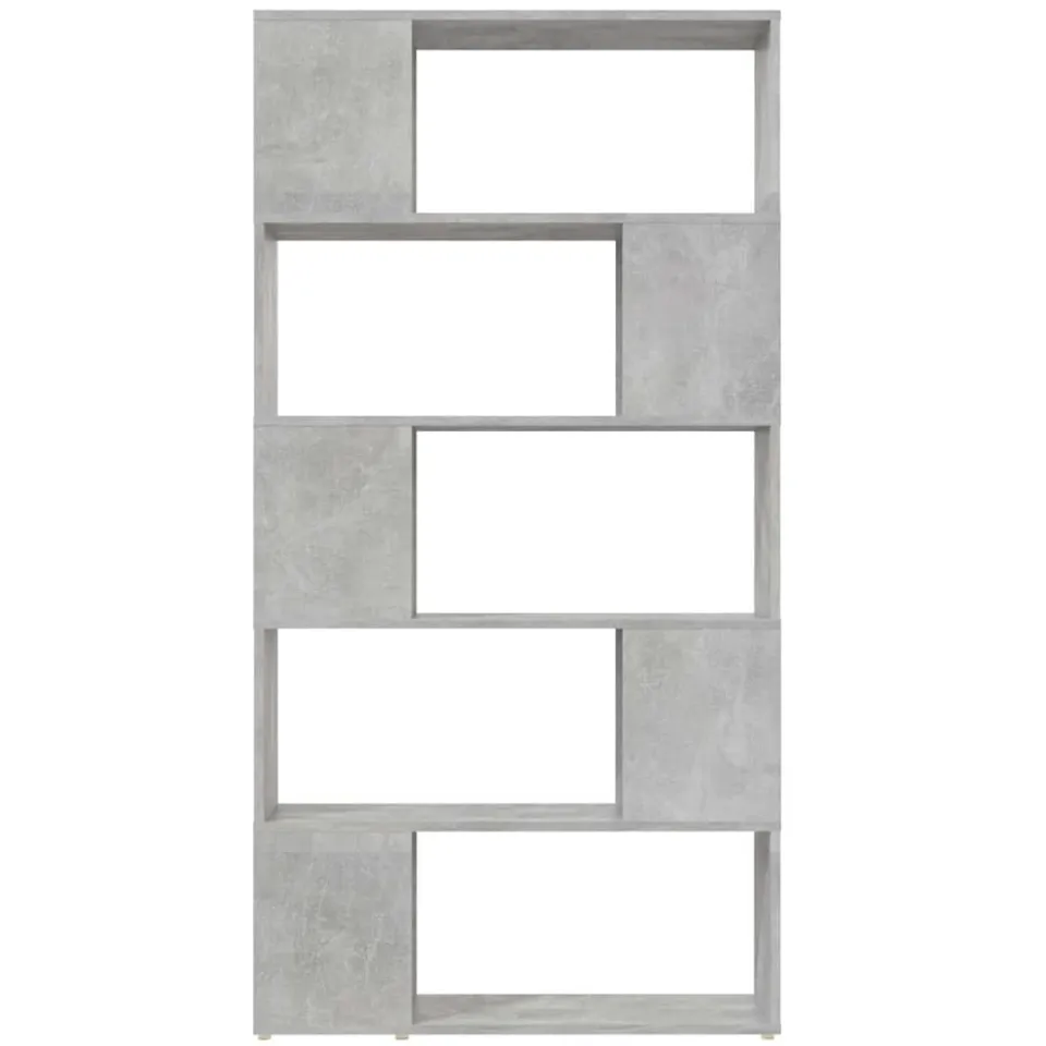 vidaXL Boekenkast/kamerscherm 80x24x155 cm bewerkt hout betongrijs grijs, foto 4