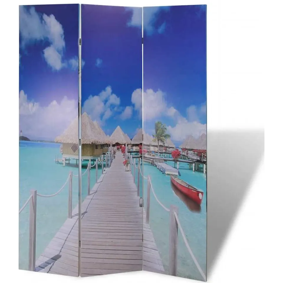 vidaXL Kamerscherm inklapbaar strand 120x170 cm meerkleurig, foto 2