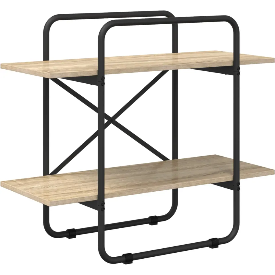 vidaXL Boekenrek 2-laags 80 x 35 x 70 cm PB Sonoma Eiken, foto 3
