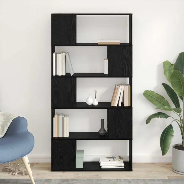 vidaXL Tv-meubelset 80 x 24 x 156 cm Zwart Bewerkt hout