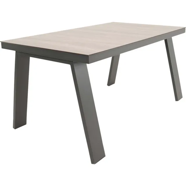 LES Lesli Living - Tuintafel Estoril - Grijs - 150x90x75cm