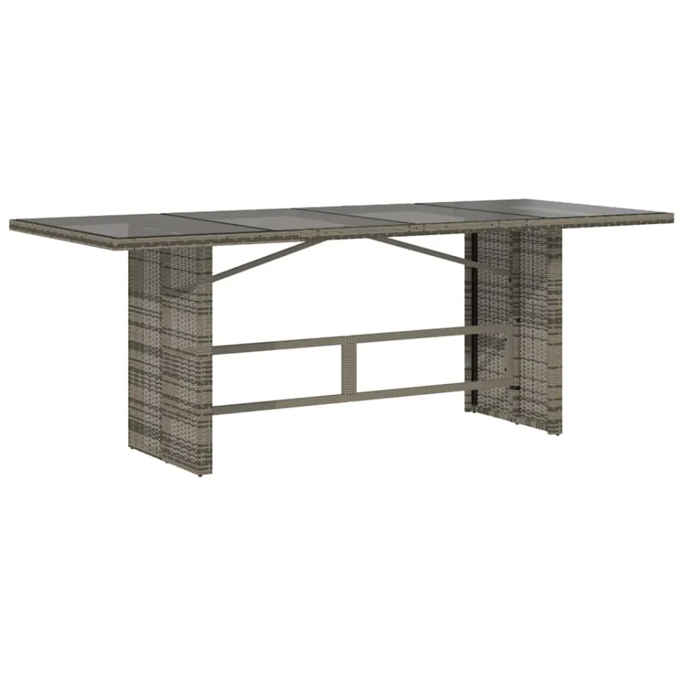vidaXL 7-delige Tuinset met kussens poly rattan grijs, foto 3