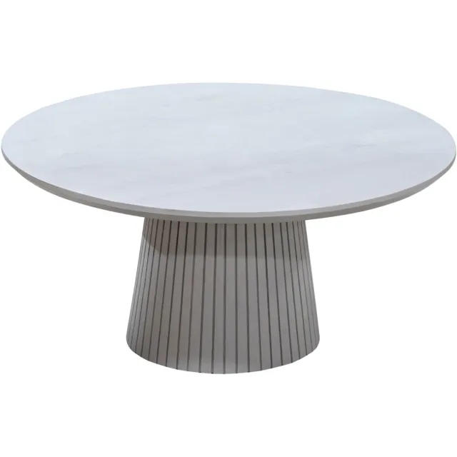 Starfurn Salontafel Solana - Rond Taupe Hout - 80x80x38cm