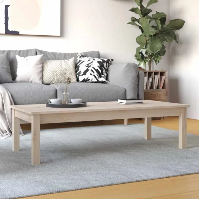 vidaXL Salontafel 110x50x30 cm massief grenenhout bruin, foto 2