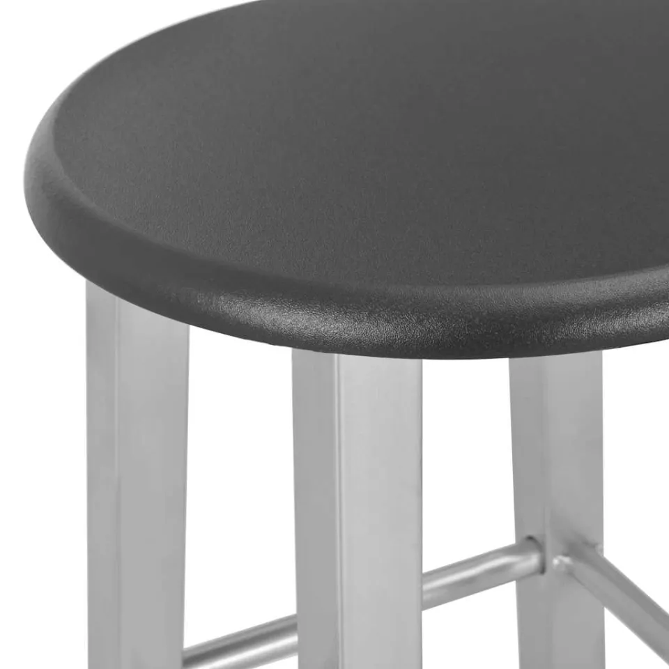 vidaXL Barkrukken 2 st MDF zilverkleurig, foto 4