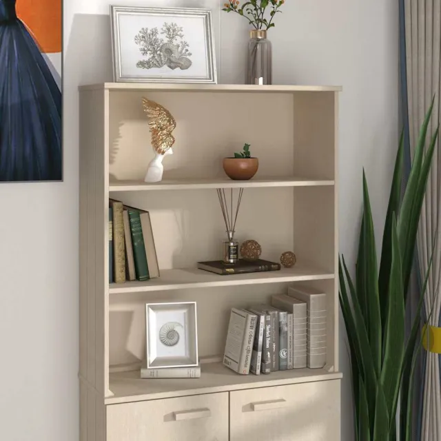 vidaXL Opzetkast HAMAR 85x35x100 cm massief grenenhout honingbruin bruin, foto 2