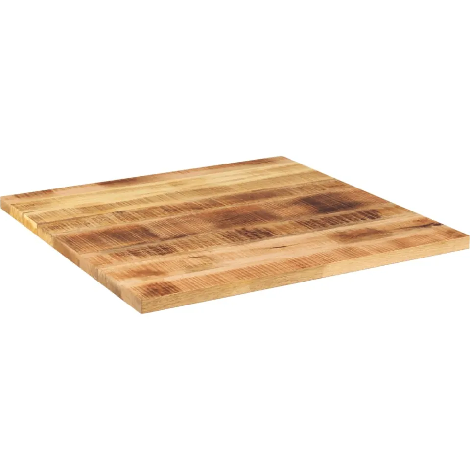 vidaXL Tafelblad vierkant 80x80x3,8 cm massief ruw mangohout bruin, foto 2