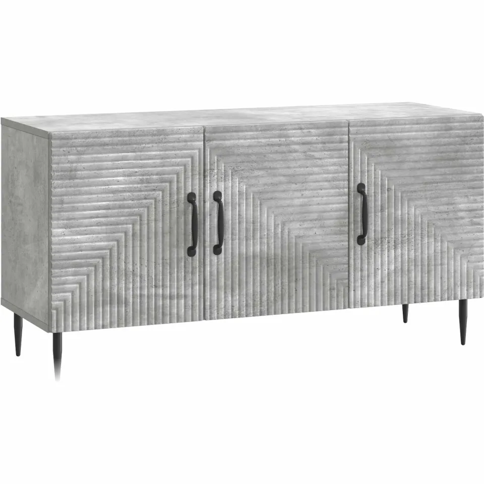 vidaXL TV-kast Betongrijs 99 x 34,5 x 50 cm Bewerkt hout grijs, foto 3