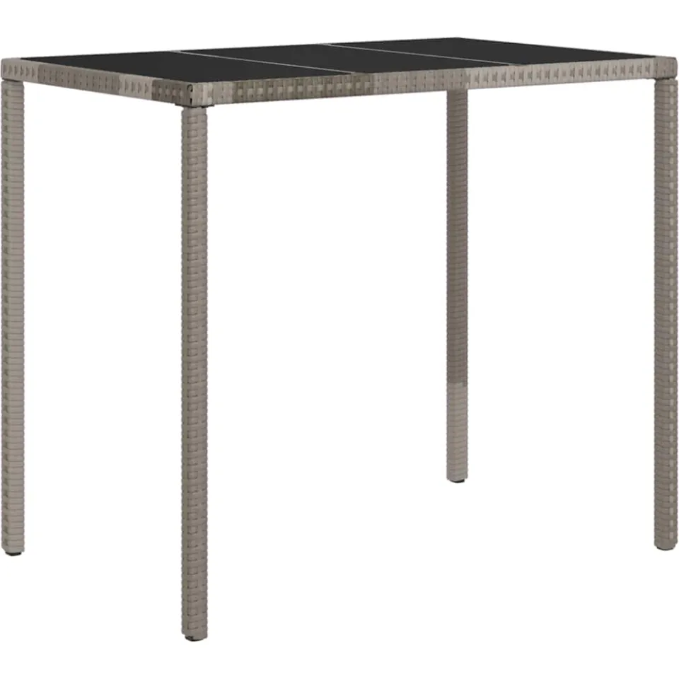vidaXL 6-delige Loungeset met kussens poly rattan grijs, foto 3