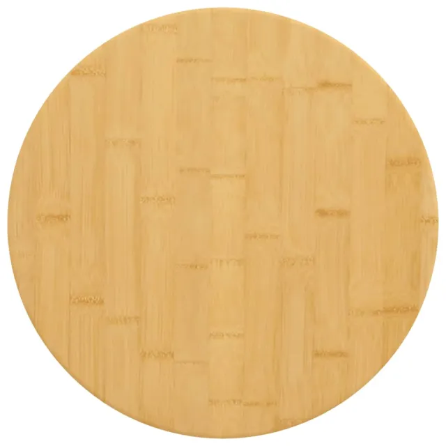 vidaXL Tafelblad Ø 50x1,5 cm bamboe Bruin
