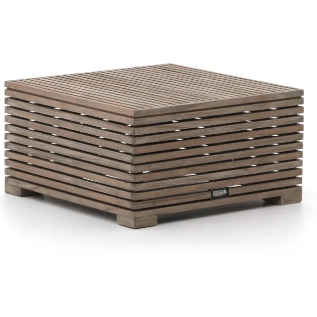ROUGH Furniture ROUGH-C bijzet tuintafel 60x60x32cm Bruin