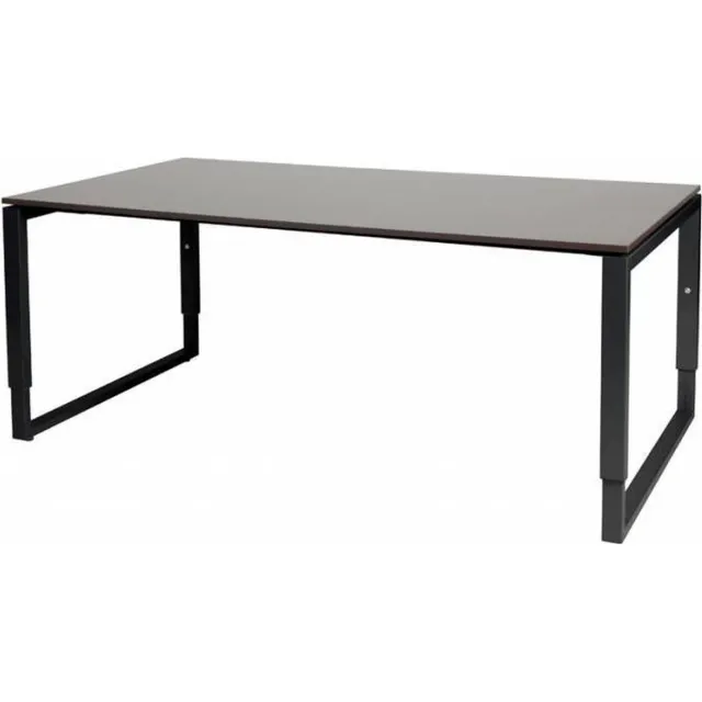 Schaffenburg Vergadertafel - Verstelbaar - 180x100 logan - zwart frame Zwart (RAL9005)/Logan eiken