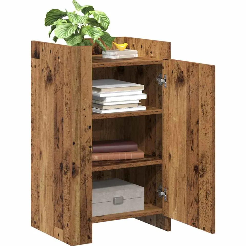 vidaXL Dressoir Oudhout 45 x 35 x 75 cm bruin, foto 3