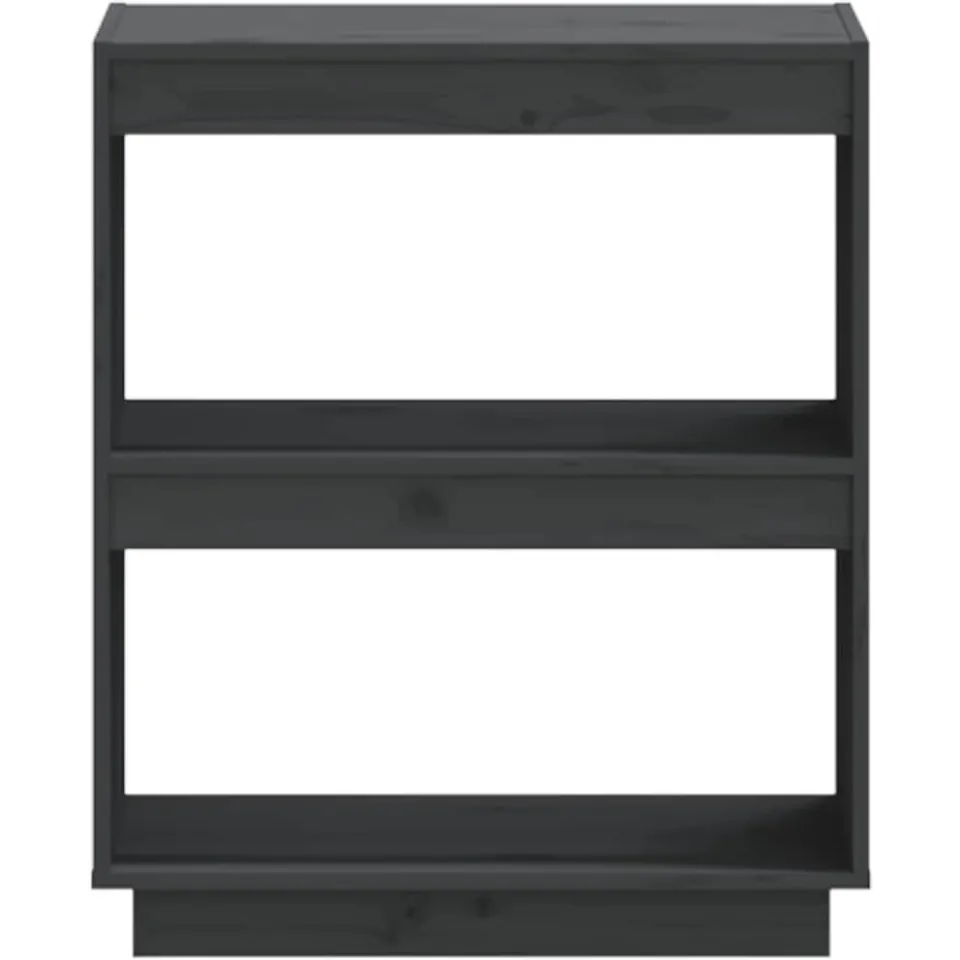vidaXL Boekenkast 60x35x71 cm massief grenenhout grijs, foto 4
