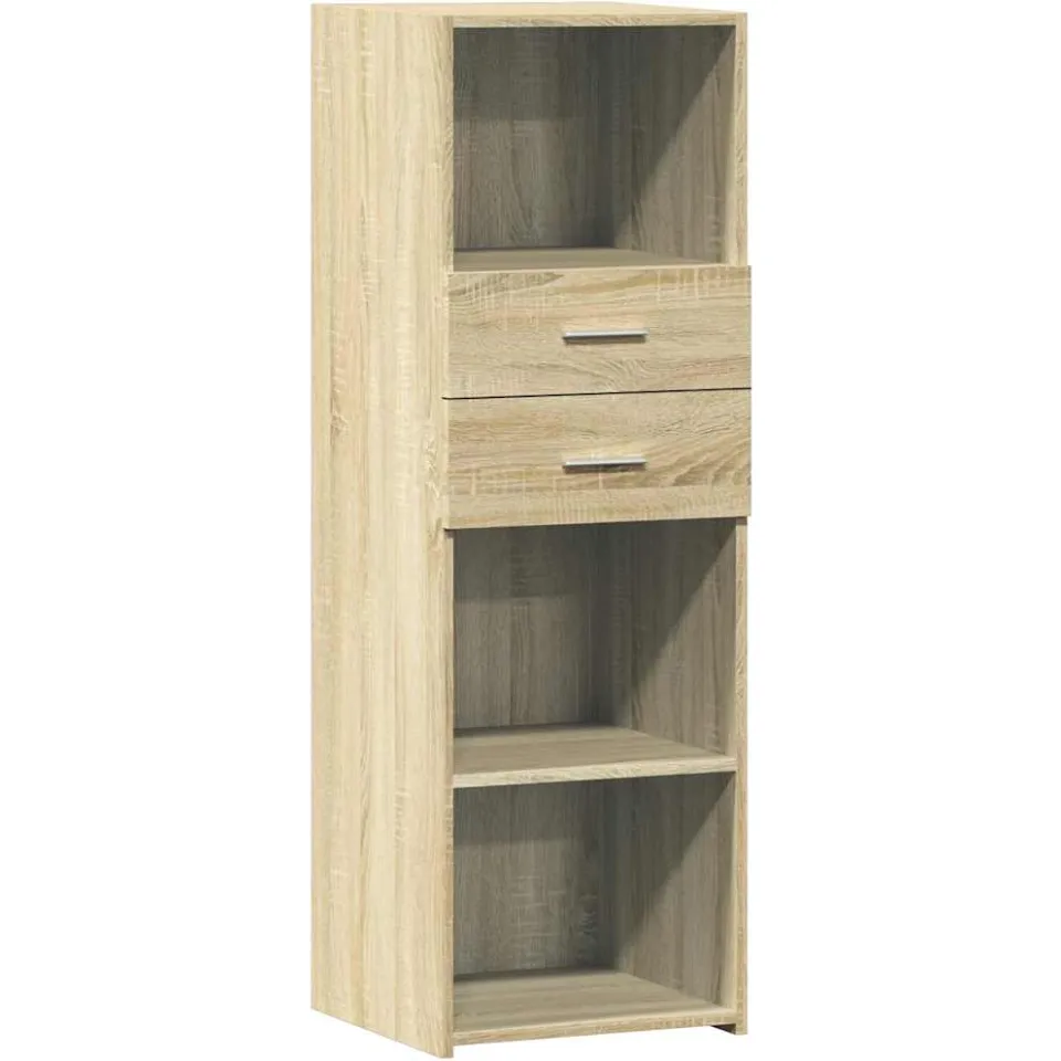 vidaXL Hoge kast 40x42,5x124 cm bewerkt hout sonoma eikenkleurig, foto 3
