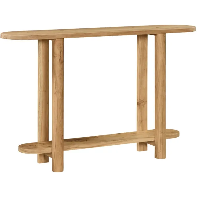 sweeek Sidetable van acaciahout met 2 niveaus ovaal - sana Naturel