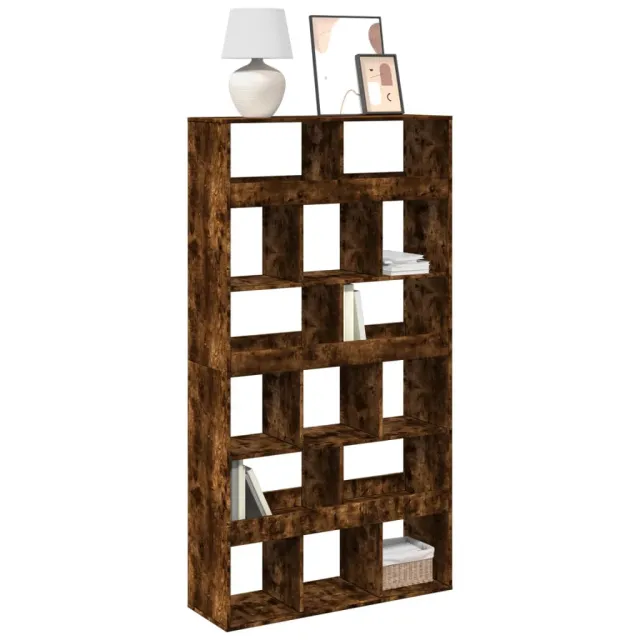 vidaXL Boekenkast 100x33x187,5 cm bewerkt hout gerookt eikenkleurig Bruin