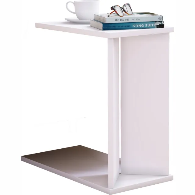 Vcm Houten bijzettafel Salontafel Salontafel Nachto wit