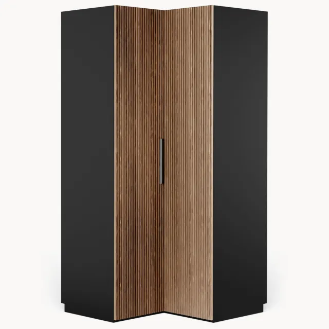 Westwing Collection Modulaire hoekkast Simone, 115 cm breed Zwart