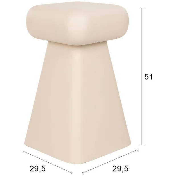 Zuiver Earth kruk beige