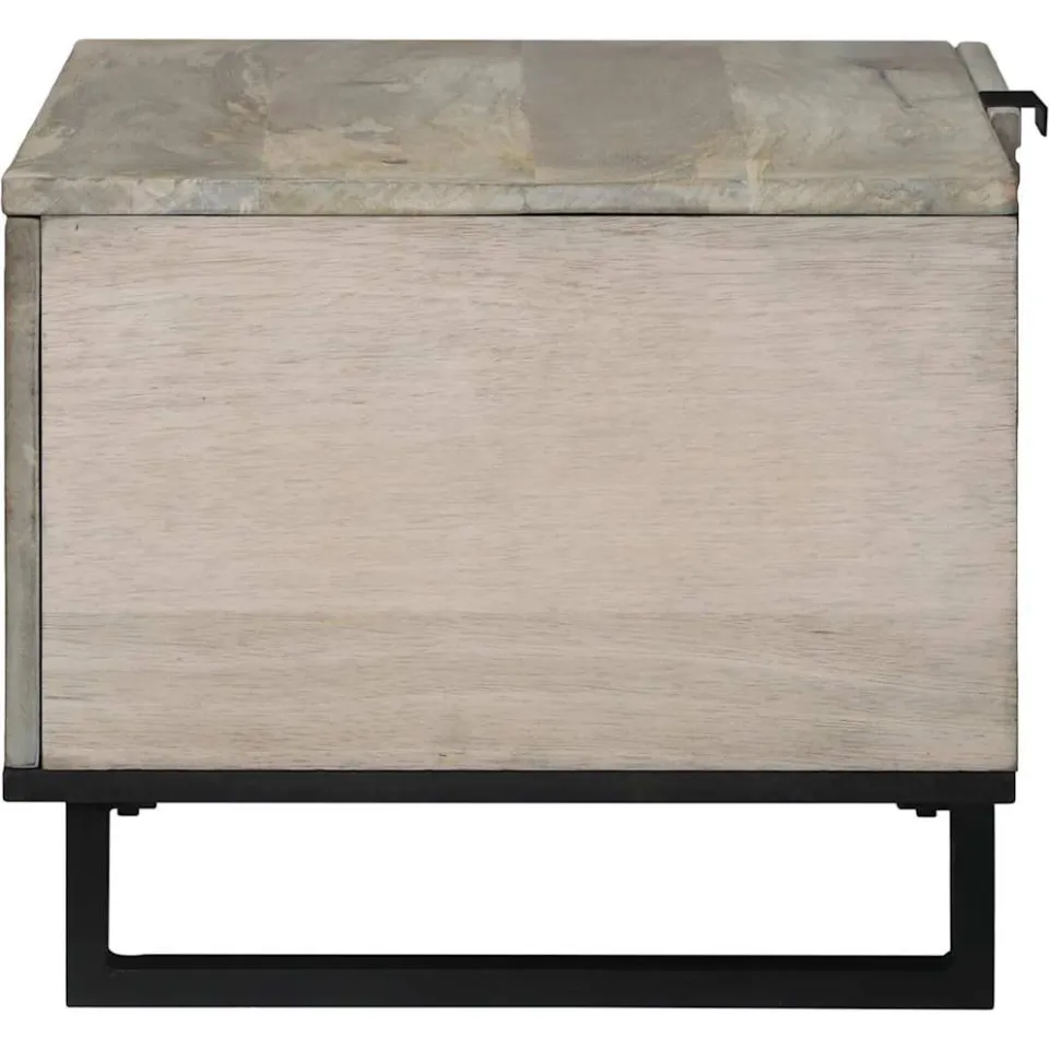 vidaXL Salontafel Wit 80 x 50 x 40 cm Bewerkt hout, foto 4