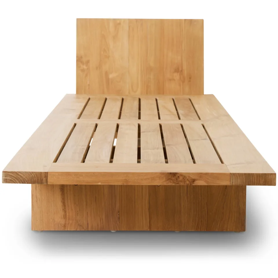HKLIVING ligbed buiten teak retro, foto 4