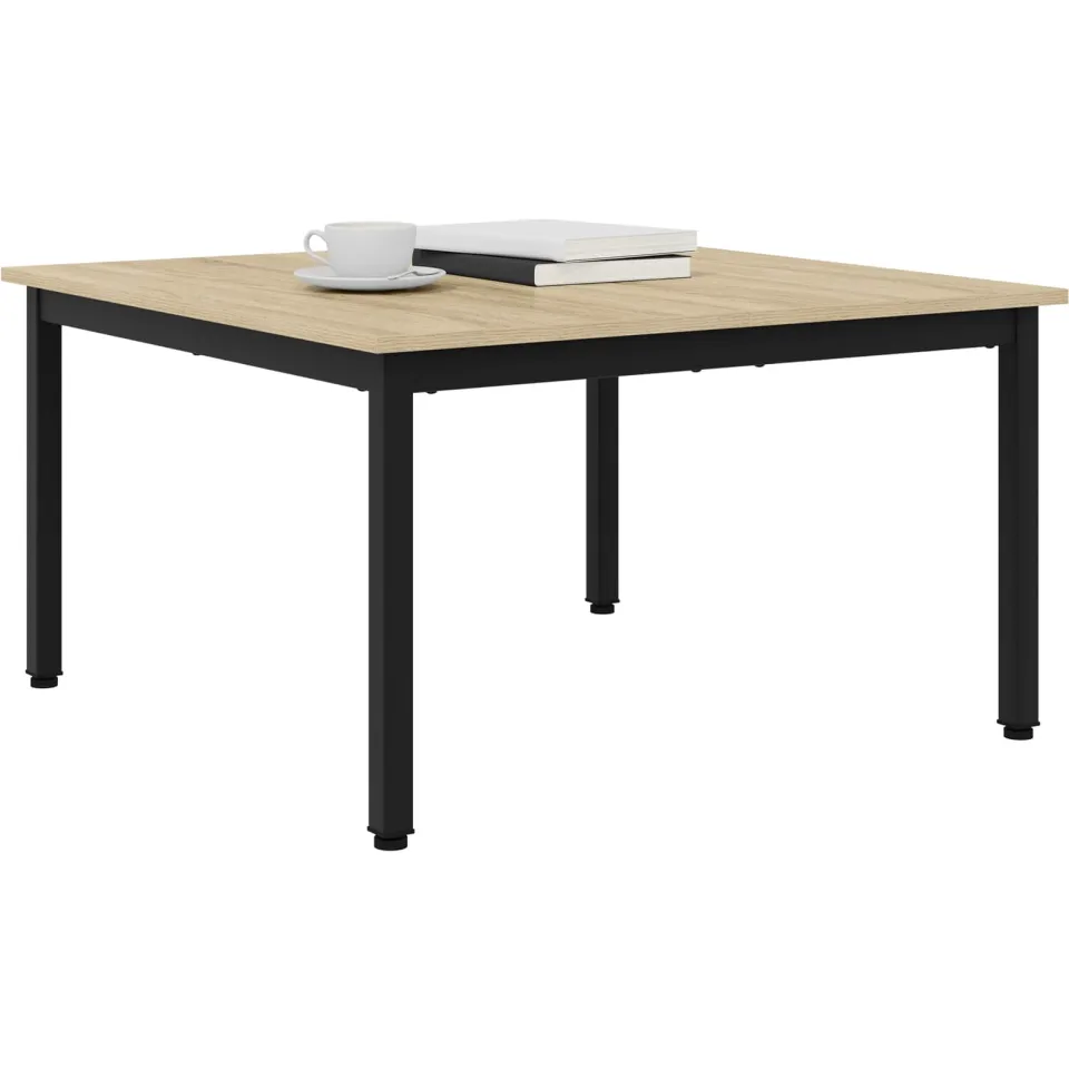 vidaXL Salontafel Sonoma Eiken 80 x 80 x 45 cm Bewerkt hout Grijs