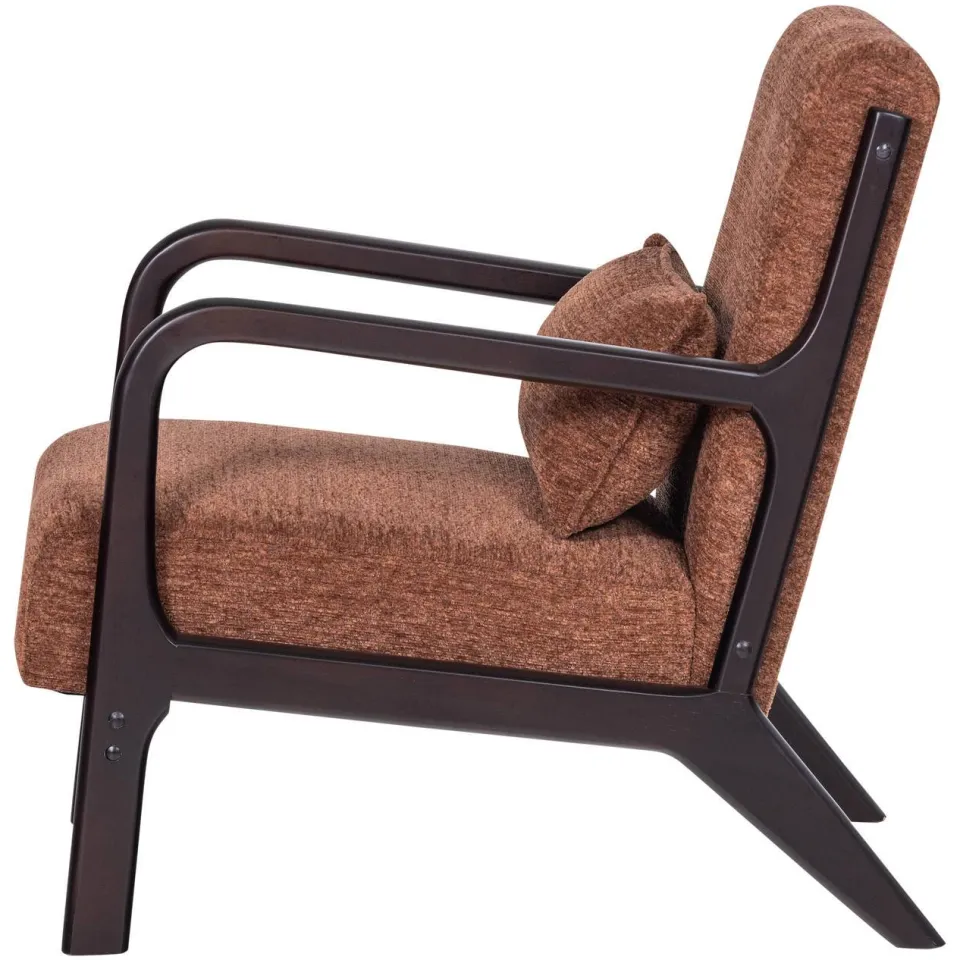 WOOOD Mark Fauteuil - Chenille - Zand - 75x67x82, foto 4
