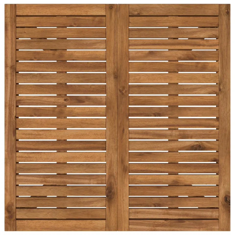 vidaXL Tuindiner tafel LAREN Naturel 80 x 80,5 x 75 cm, foto 4
