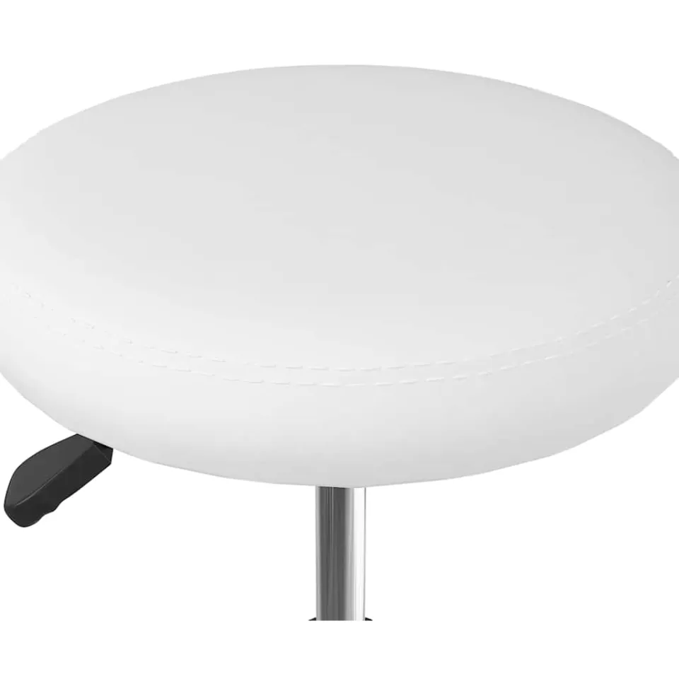 vidaXL Eetkamerstoelen 6 st kunstleer wit, foto 3