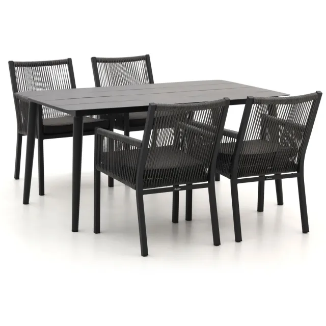 Manifesto Furniture Manifesto Rivola/Sora 160cm dining tuinset 5-delig Grijs