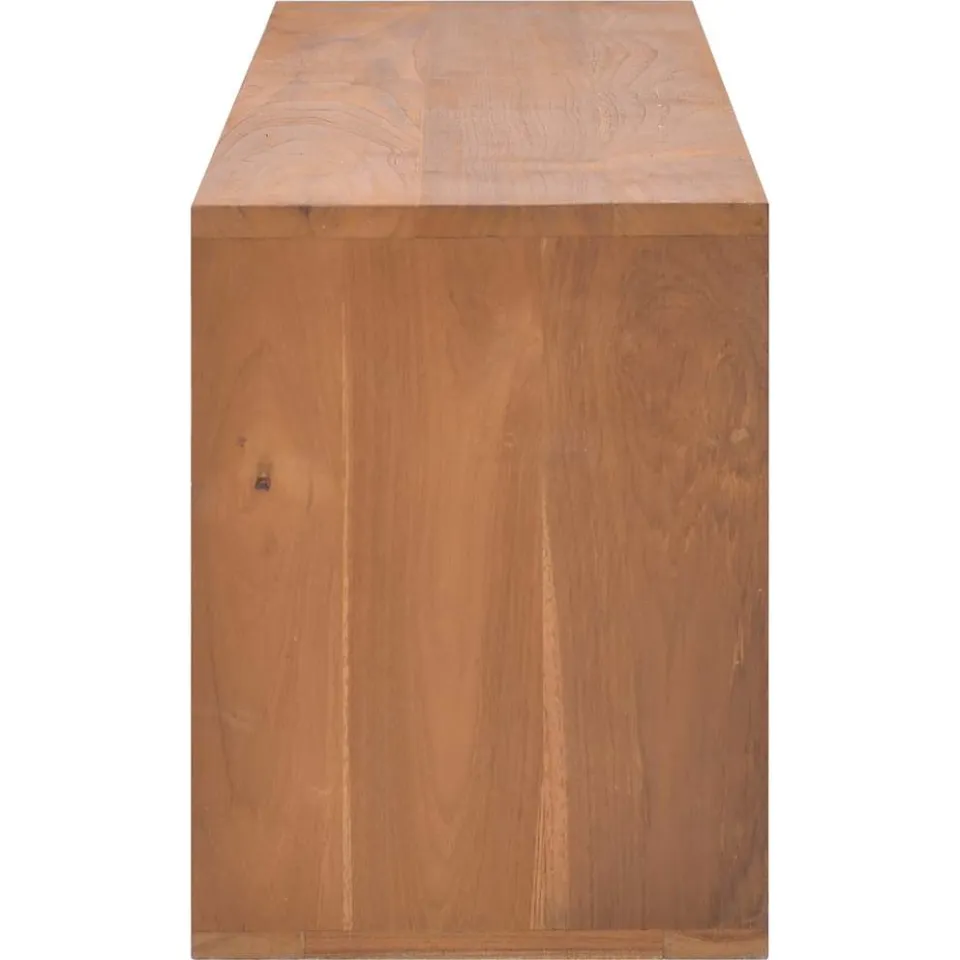 vidaXL Tv-meubel 110x30x40 cm massief teakhout bruin, foto 4