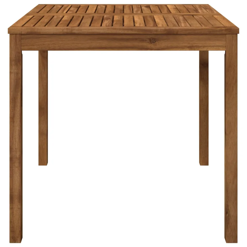 vidaXL Tuindiner tafel LAREN Naturel 80 x 80,5 x 75 cm Bruin