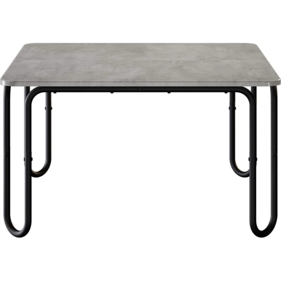 vidaXL Salontafel Betongrijs 59 x 59 x 45 cm Bewerkt hout