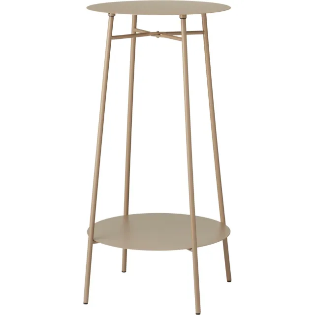 Home & Styling Collection Home Styling Collection - Hoge bijzettafel RENI, Ø 35 x 60 cm Taupe
