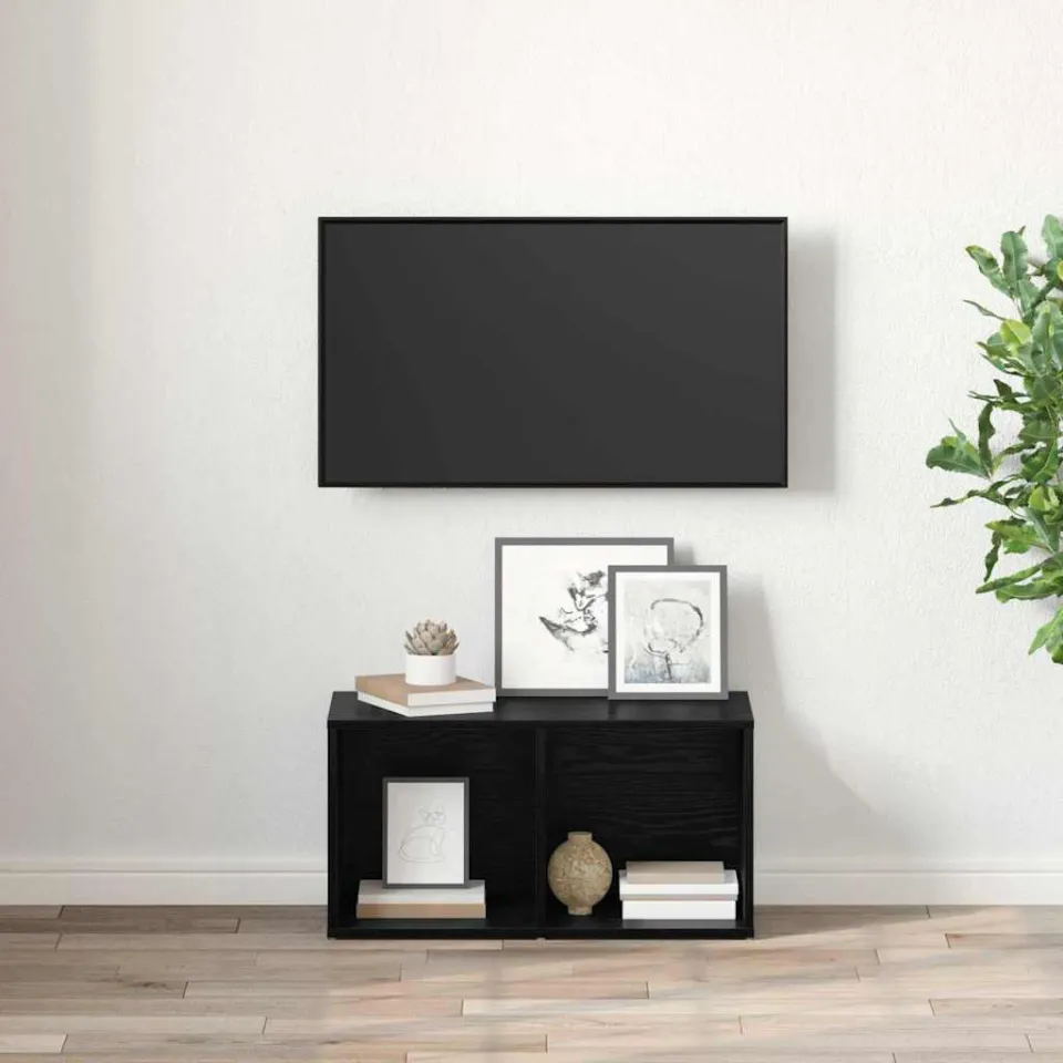 vidaXL Tv-meubelset 72 x 35 x 37 cm Zwart Bewerkt hout, foto 4