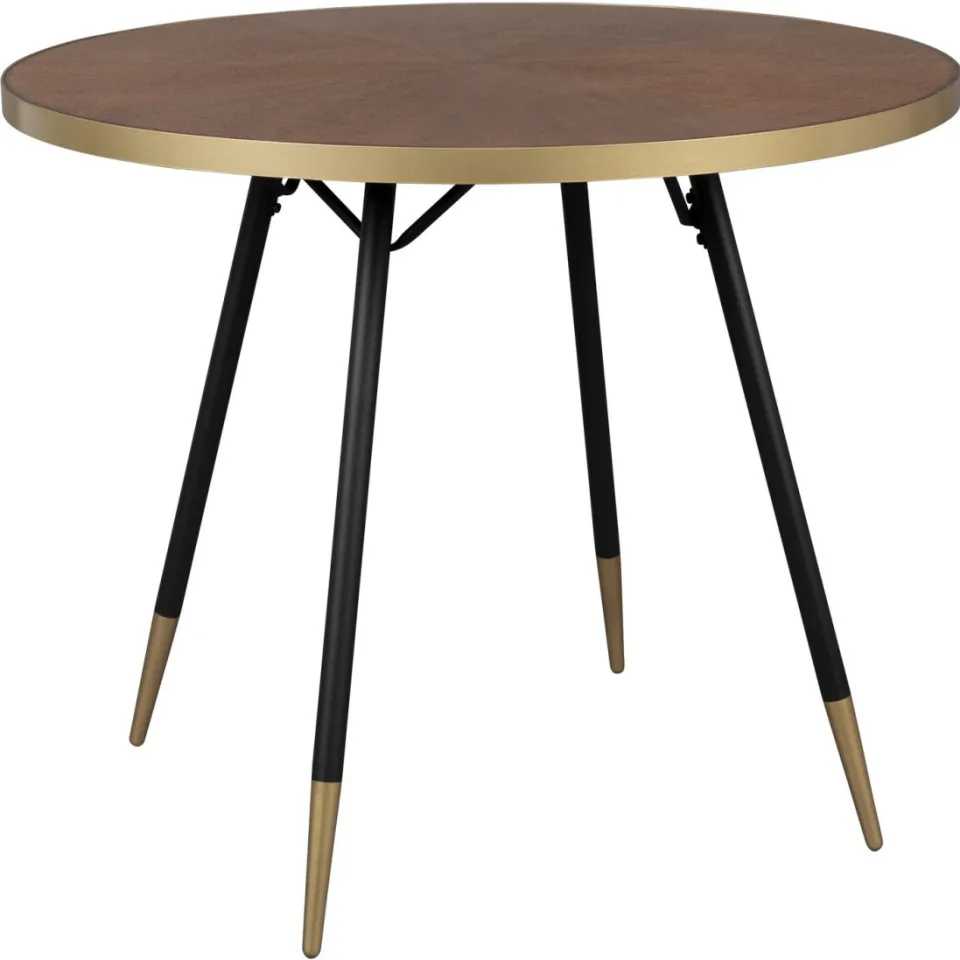 ZILT Ronde Bistrotafel 'Lili' MDF, 90cm Bruin