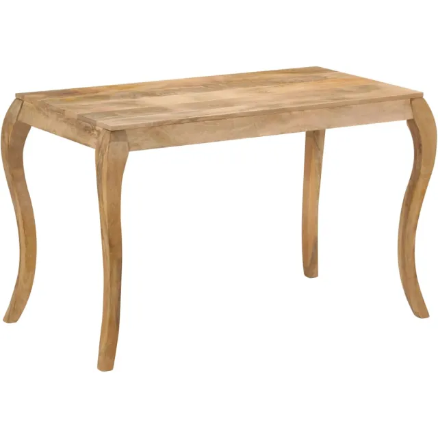 vidaXL Eettafel 118x60x76 cm massief mangohout Bruin