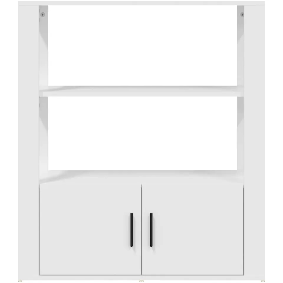 vidaXL Dressoir 80x30x90 cm bewerkt hout wit, foto 4
