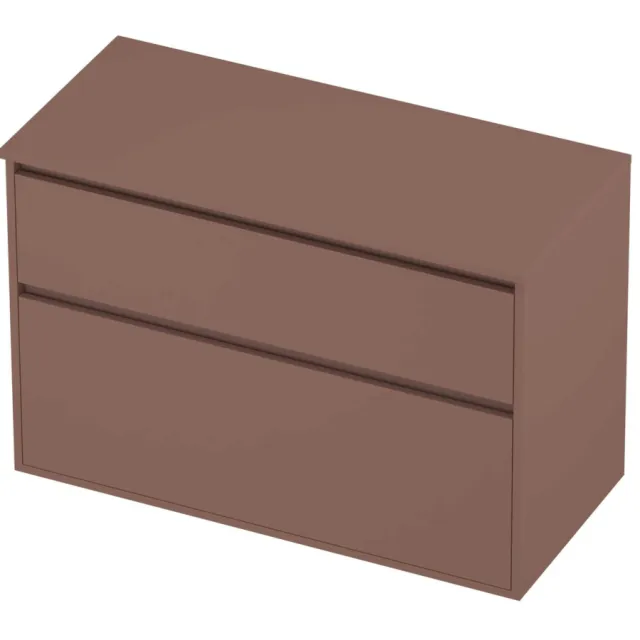 Proline Deck Badmeubelset Greeploos Asymmetrisch Kader 100x46x67 cm Beauty Blush Rosé Goud