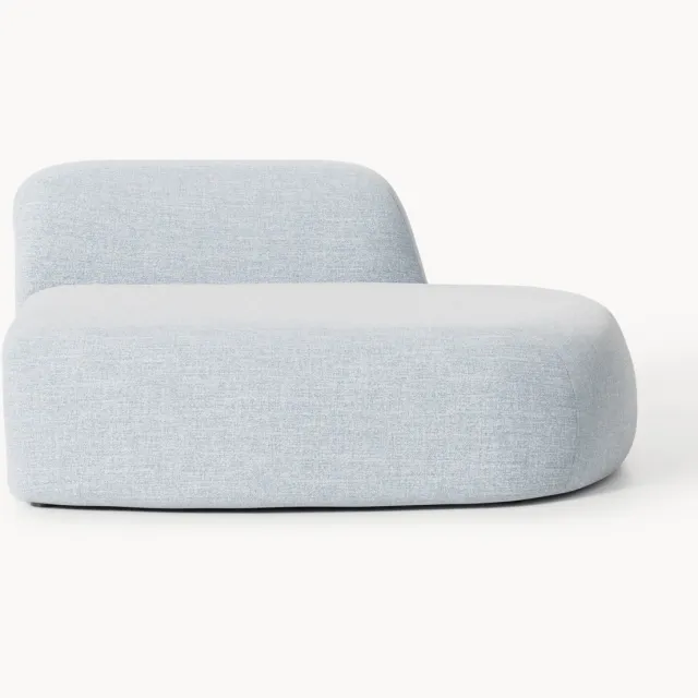 Westwing Collection Bouclé chaise module Wolke Lichtblauw