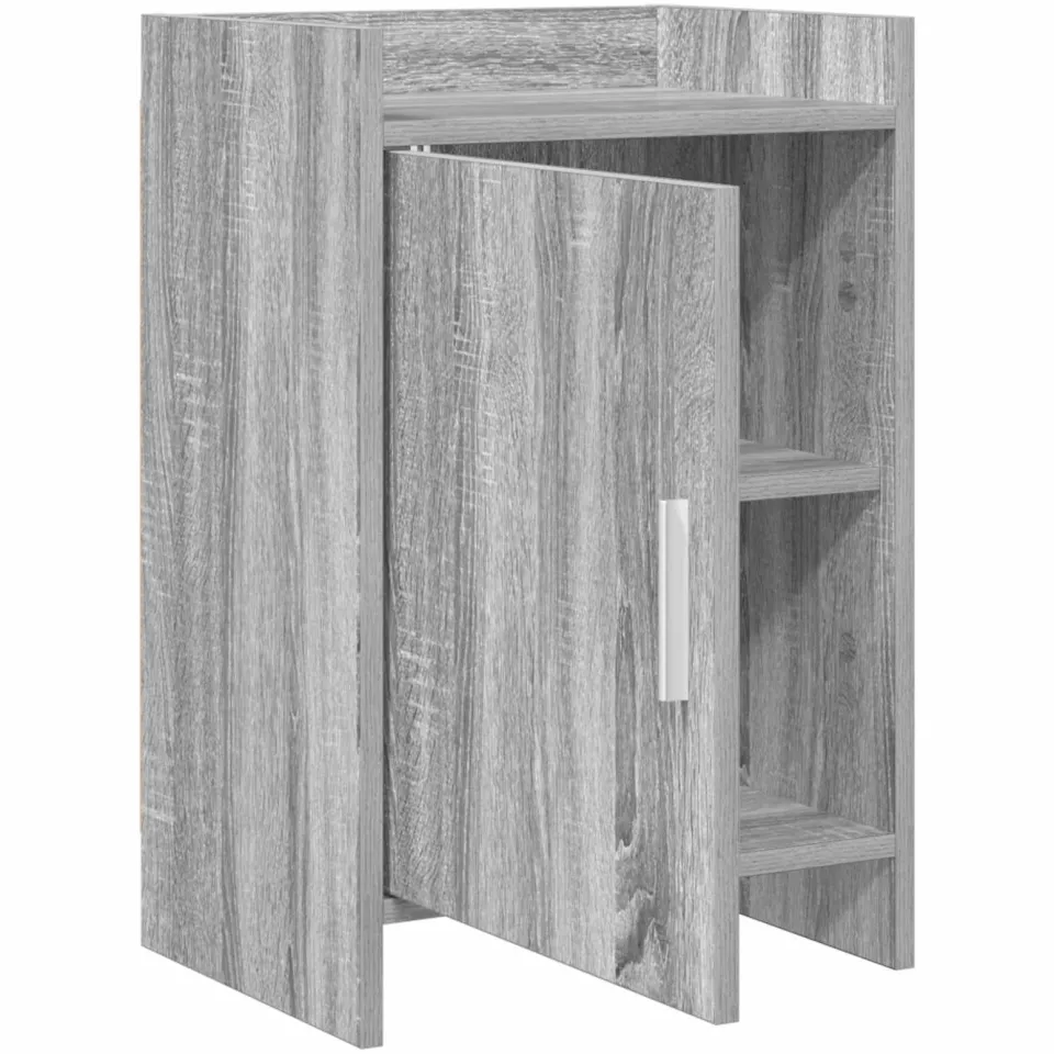vidaXL Nachtkastjes Grijs Sonoma 40 x 30 x 60 cm Bewerkt hout, foto 4
