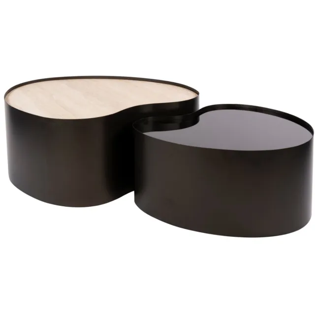 AnLi Style Salontafel Metal organisch set/2 Brons